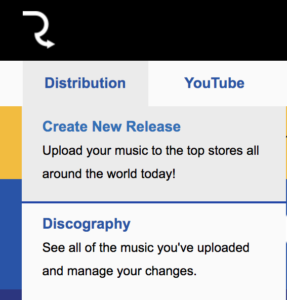 Figure 10. RouteNote Distribution menu