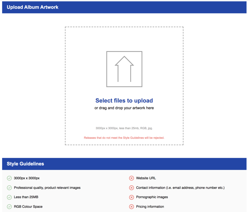 Figure 16. Route Upload artwork Screen